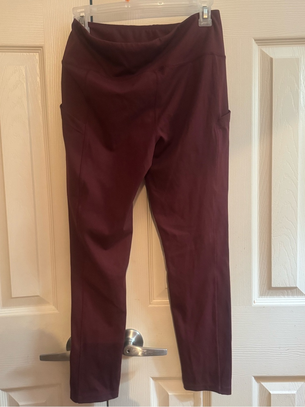 32 Degrees Women's High-Waist Leggings - Burgundy - Picture 3 of 3
